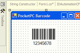 Create barcodes for PocketPC or Windows CE.NET Applications.