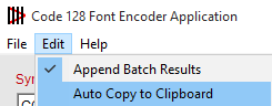 Set application to automatically copy to clipboard
