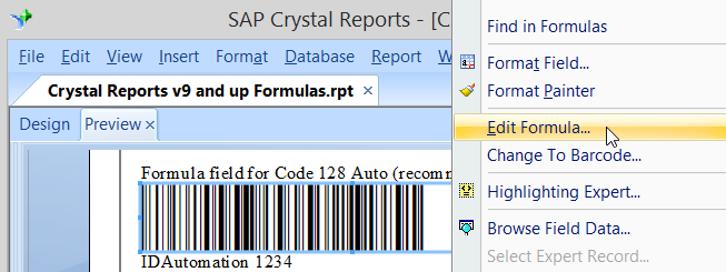 adding ocr font in crystal reports