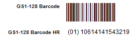 Create a GS1-128 Barcode with the Universal Font