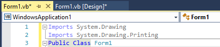 Import System.Drawing.Printing to print barcodes from your project in VB .NET