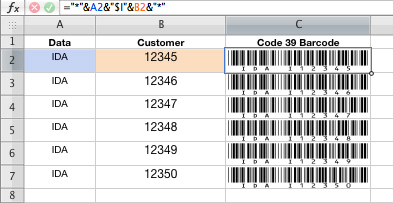 Macintosh iWork Numbers Barcode Tutorial by IDAutomation