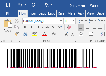 Paste the copied barcode into application.