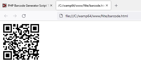 Php Qr Code Barcode Generator