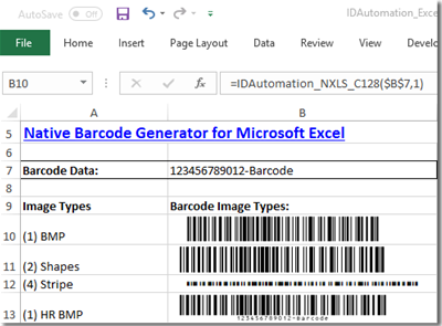 Excel Linear Barcode Generator 17.07 full
